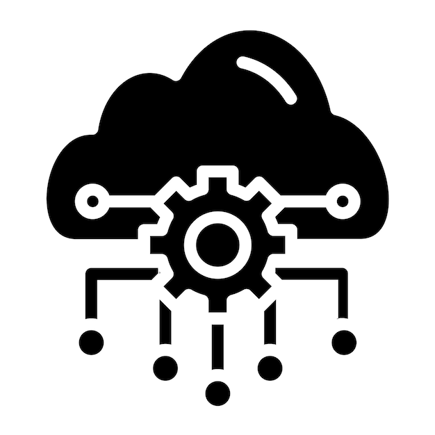 Vector Design Cloud Computing Icon Style