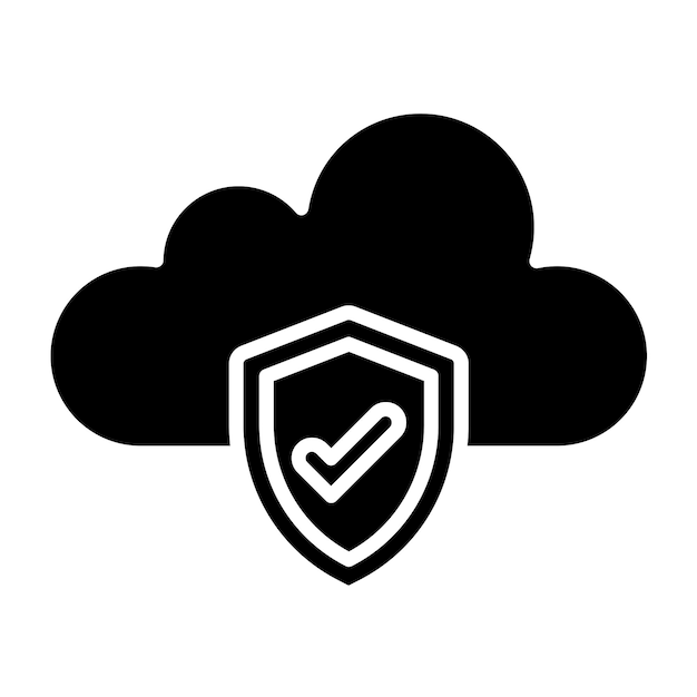 Vector Design Cloud Security Icon Style