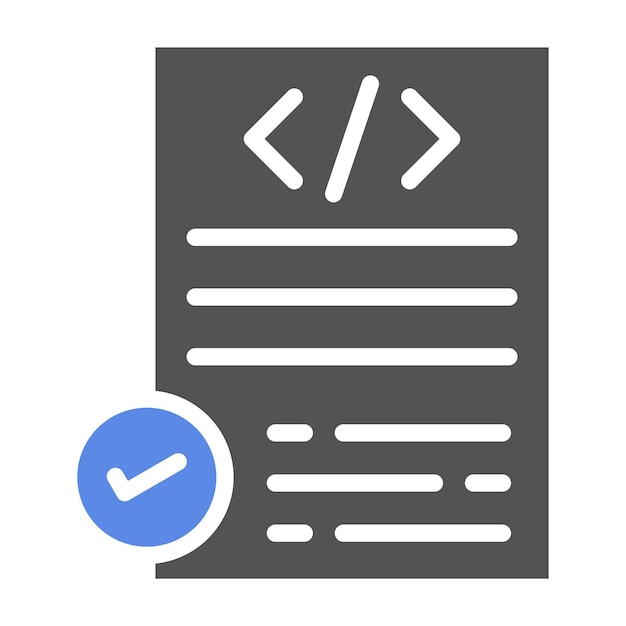 Vector Design Code Compliance Icon Style