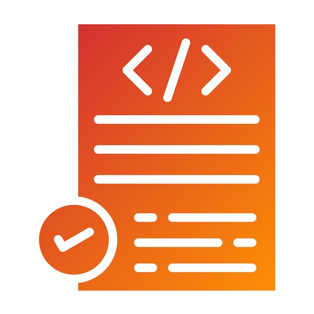Vector Design Code Compliance Icon Style