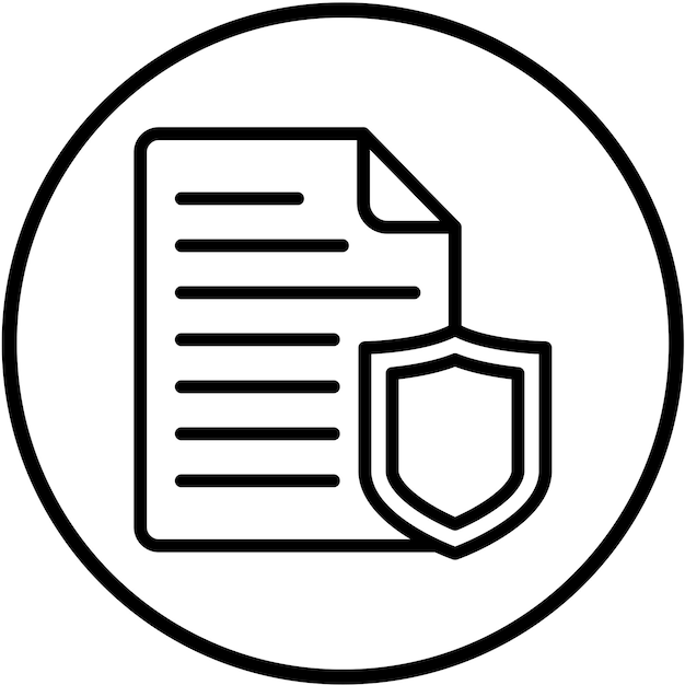 Vector Design Code Guardian Icon Style