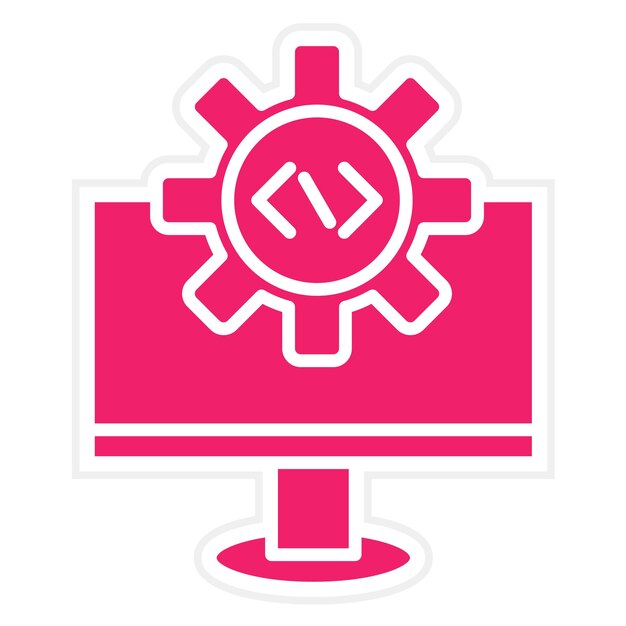 vector design code settings icon style