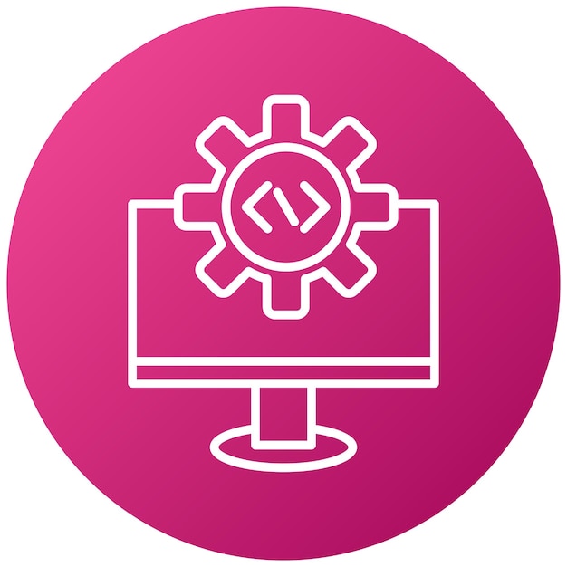 vector design code settings icon style