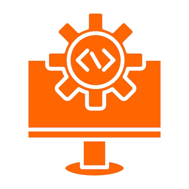 vector design code settings icon style