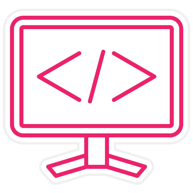 Vector Design Coding Icon Style