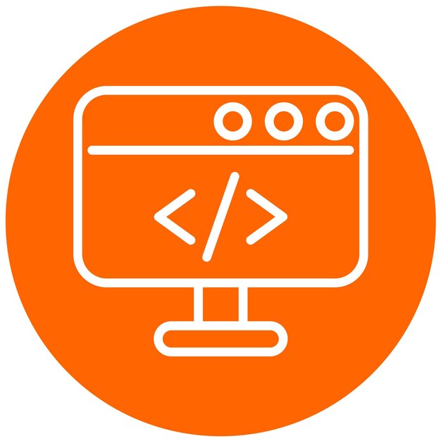 vector design coding icon style