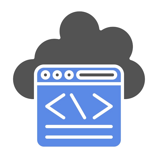 Vector Design Coding Icon Style
