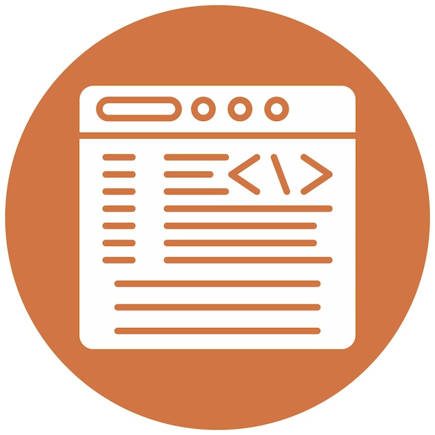 vector design coding icon style