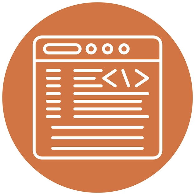vector design coding icon style