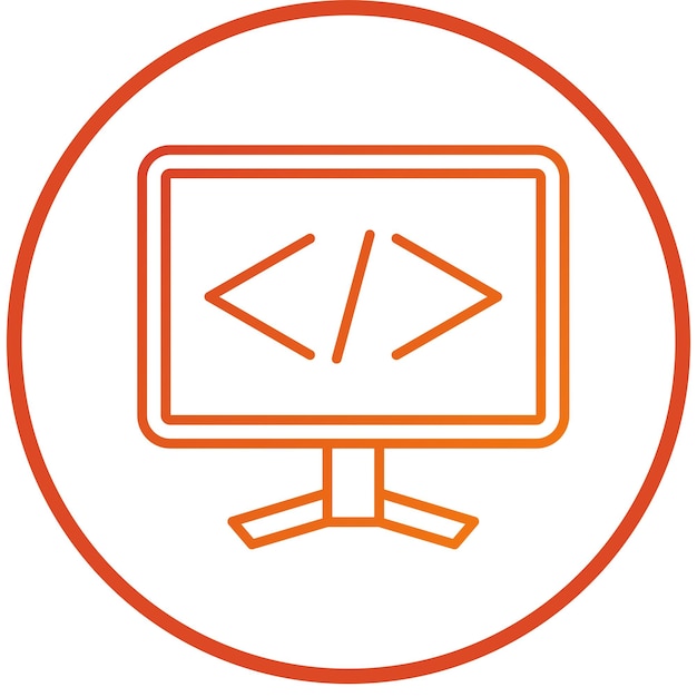 vector design coding icon style