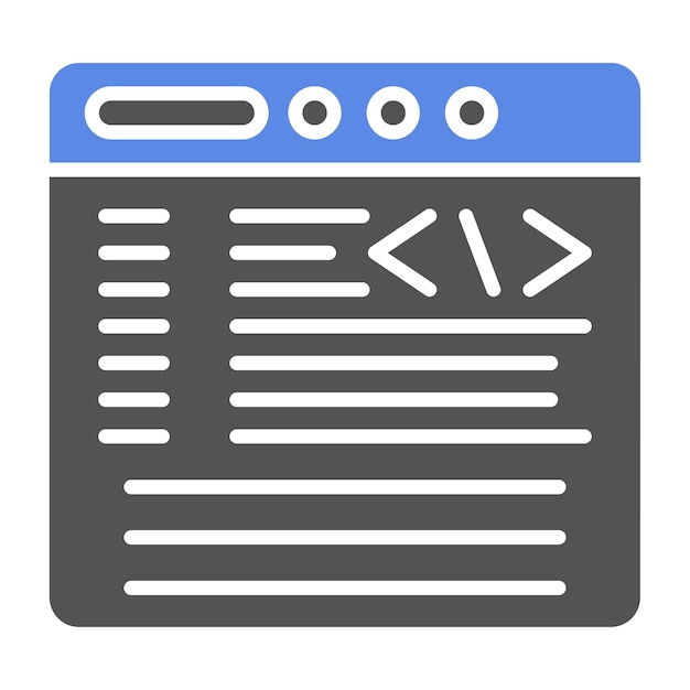 vector design coding icon style