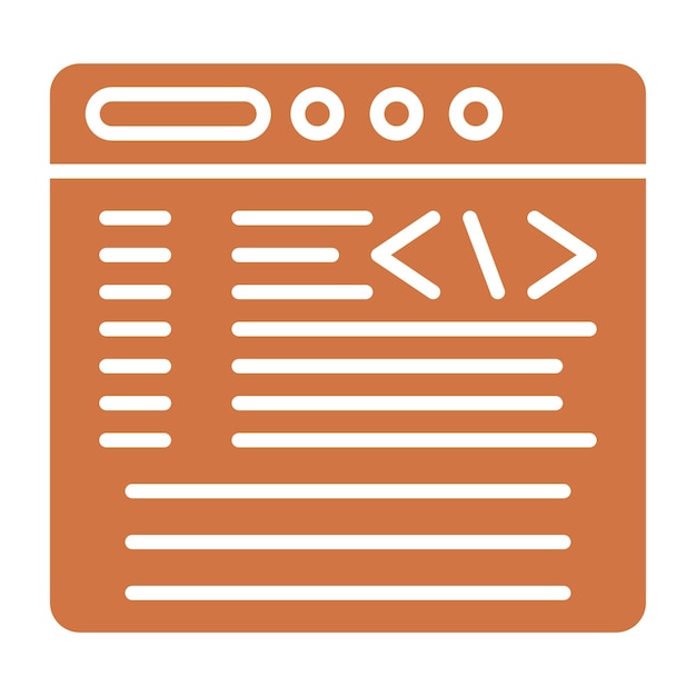 vector design coding icon style