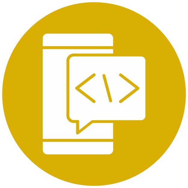 Vector Design Coding Language Icon Style