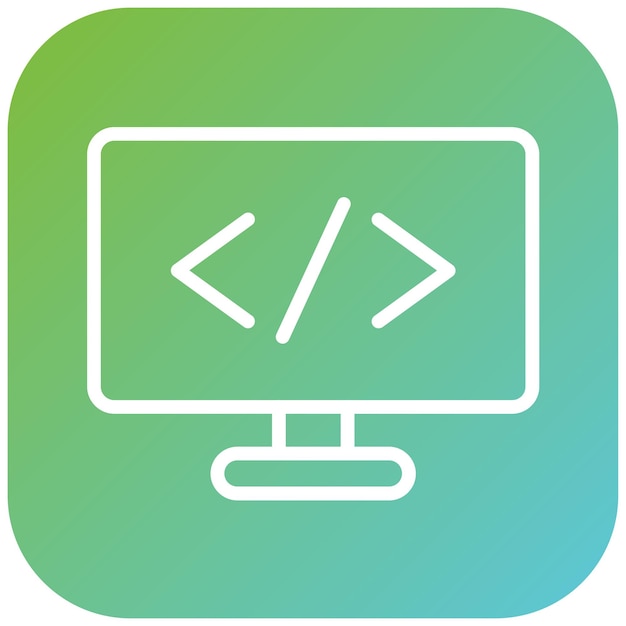 vector design coding symbols icon style