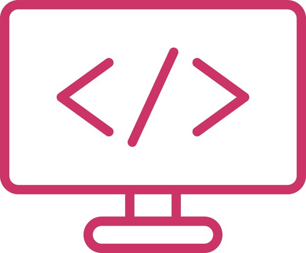 Vector Design Coding Symbols Icon Style