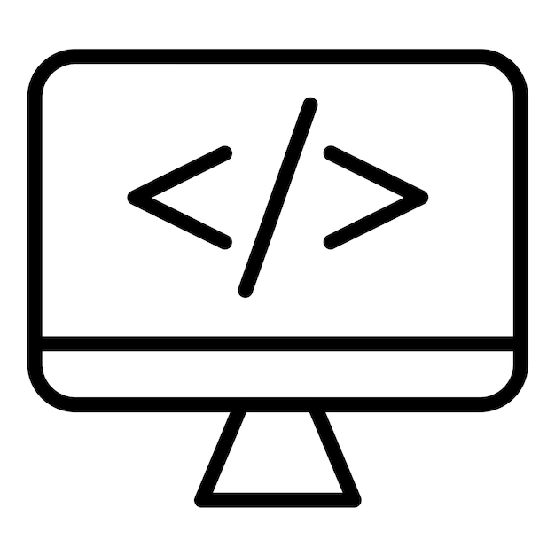 Vector Design Coding Tools Icon Style
