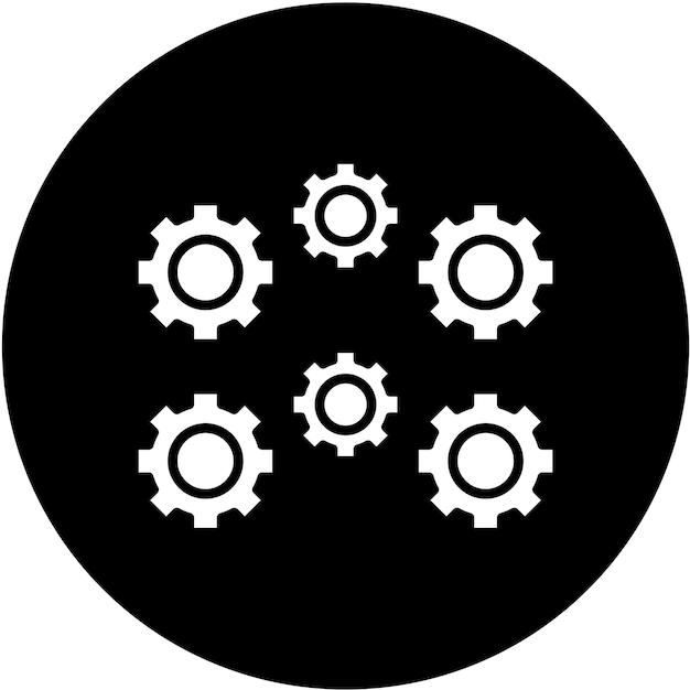 Vector Design Cog Icon Style
