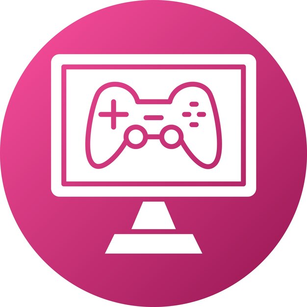 Vector Design Computer Game Icon Style