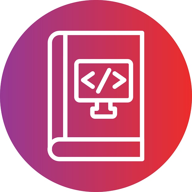 Vector Design Computer Science Course Icon Style