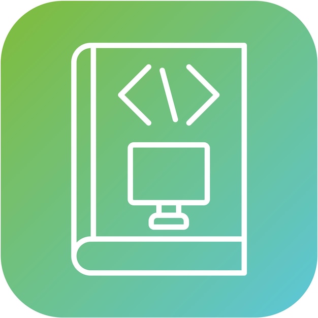 Vector Design Computer Science Course Icon Style