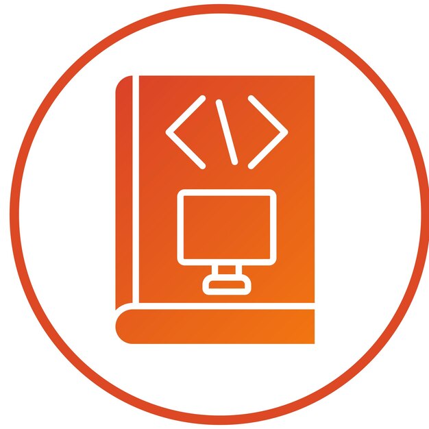 Vector Design Computer Science Course Icon Style