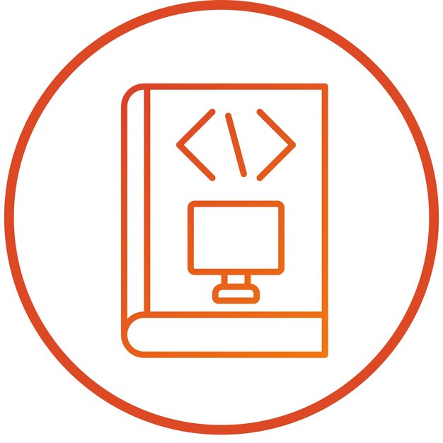 vector design computer science course icon style
