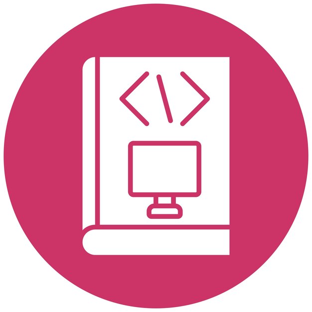 Vector Design Computer Science Course Icon Style