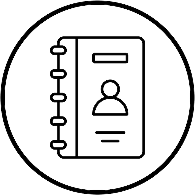 vector design contacts icon style