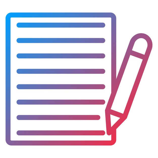 Vector Design Content Writing Icon Style