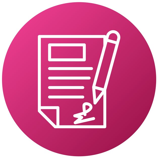 Vector Design Contract Icon Style