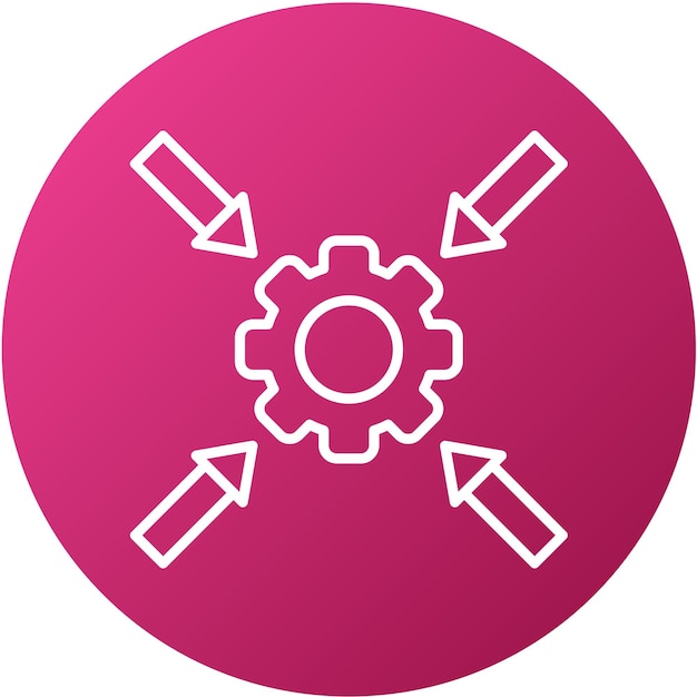 Vector Design Convergence Icon Style