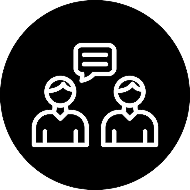 Vector Design Conversation Icon Style