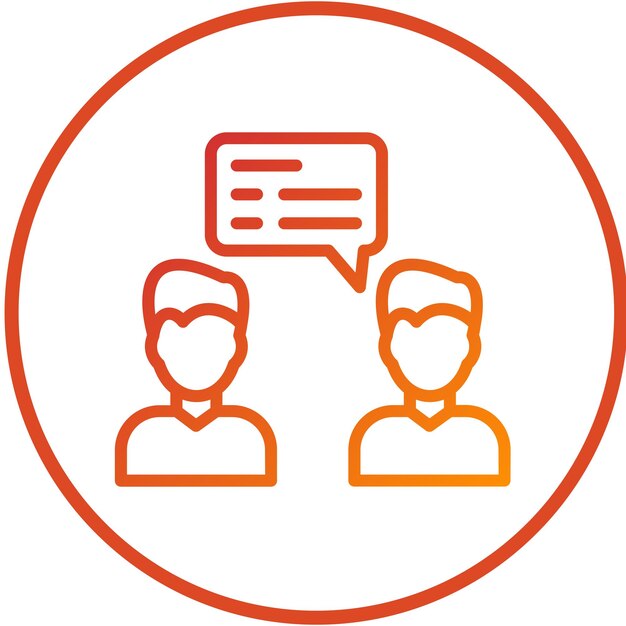 Vector Design Conversation Icon Style