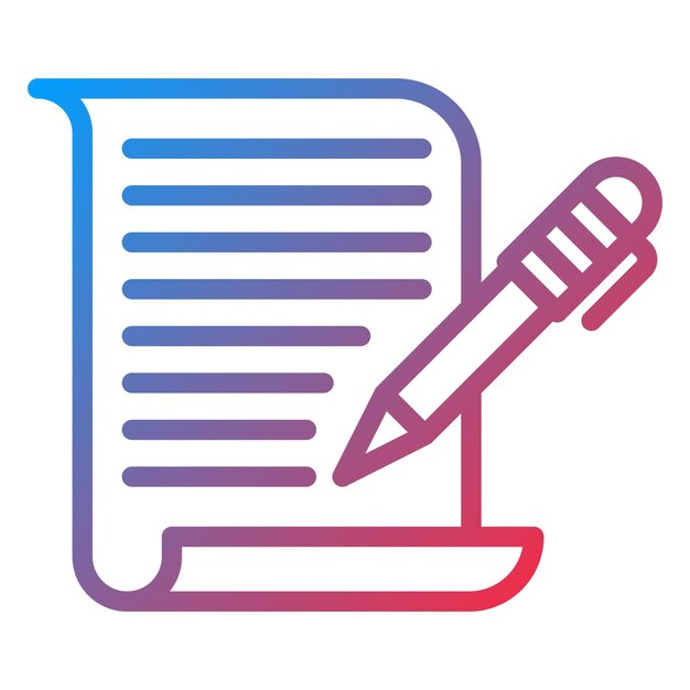 Vector Design Copywriter Icon Style
