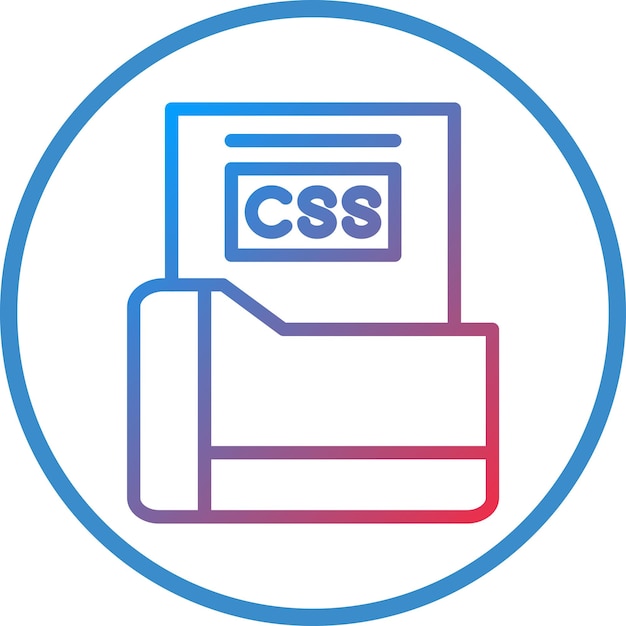 Vector Design Css File Icon Style