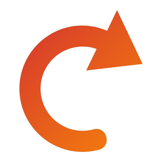 Vector Design Curved Right Icon Style