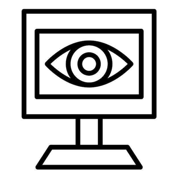 Vector Design Cyber Event Monitoring Icon Style
