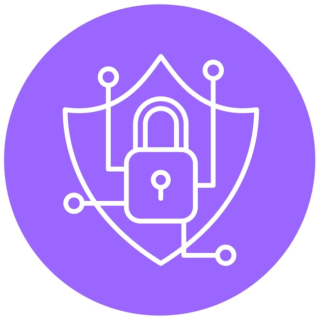 Vector Design Cyber Security Icon Style