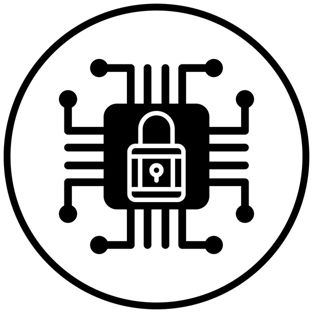 Vector Design Cyber Security Icon Style