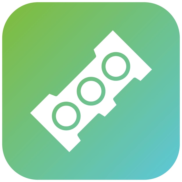 Vector Design Cylinder Head Icon Style