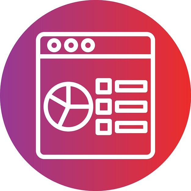 vector design data analysis icon style