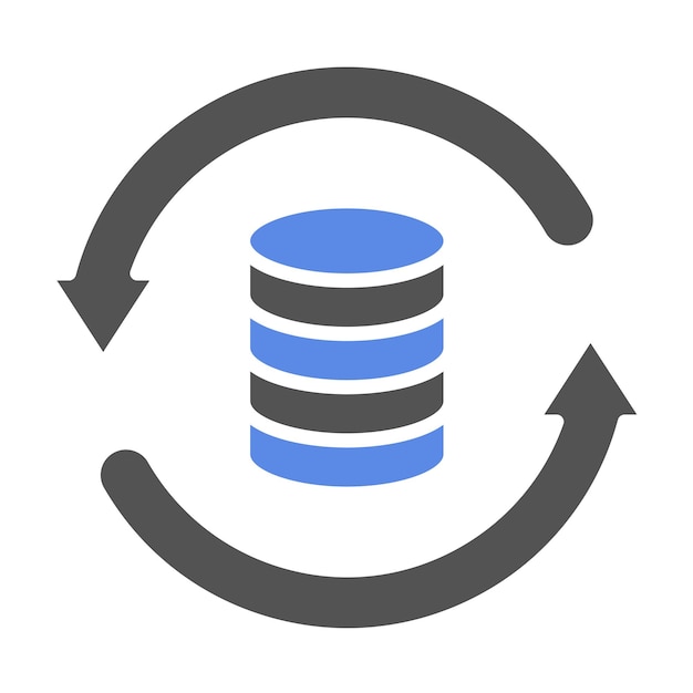 vector design data backup icon style