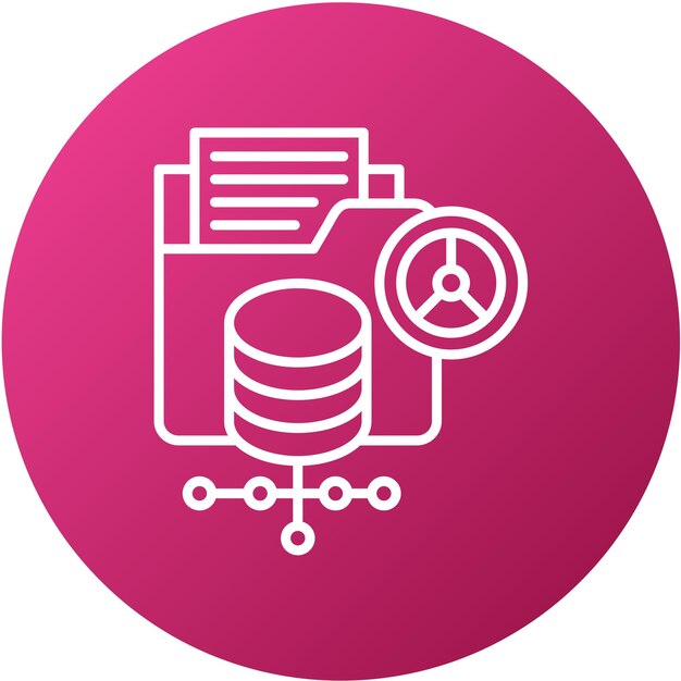 Vector Design Data Controller Icon Style