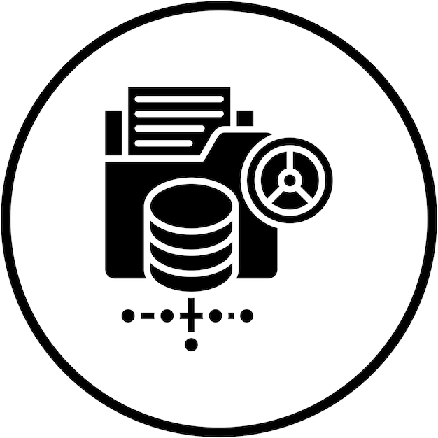 Vector Design Data Controller Icon Style