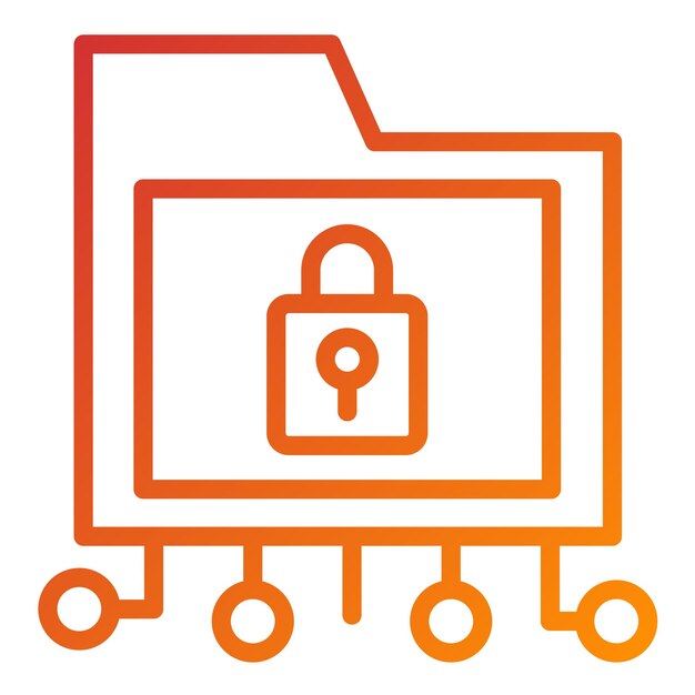 Vector Design Data Encryption Icon Style