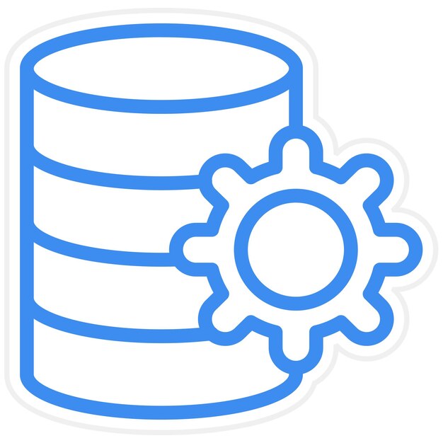 Vector Design Data Management Icon Style