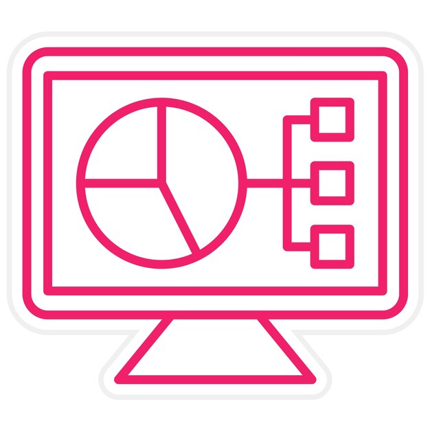 vector design data visualization icon style