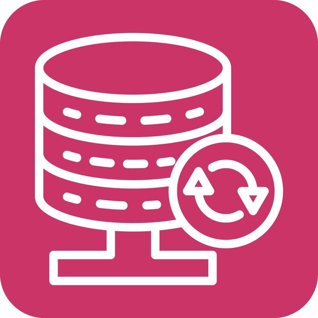 Vector Design Database Backup Icon Style