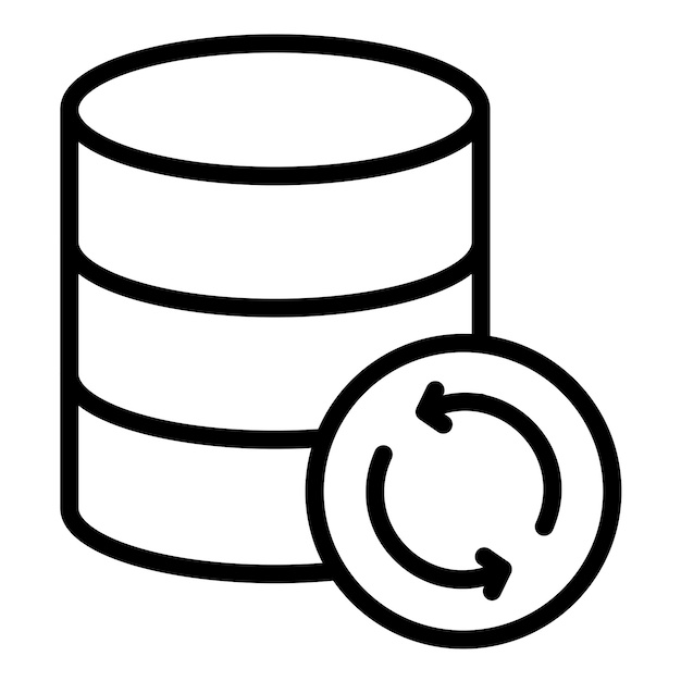 Vector Design Database Backup Icon Style