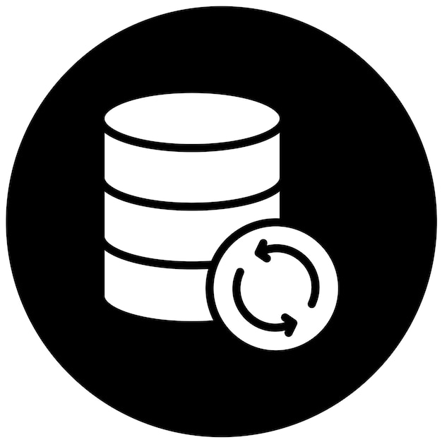 Vector Design Database Backup Icon Style